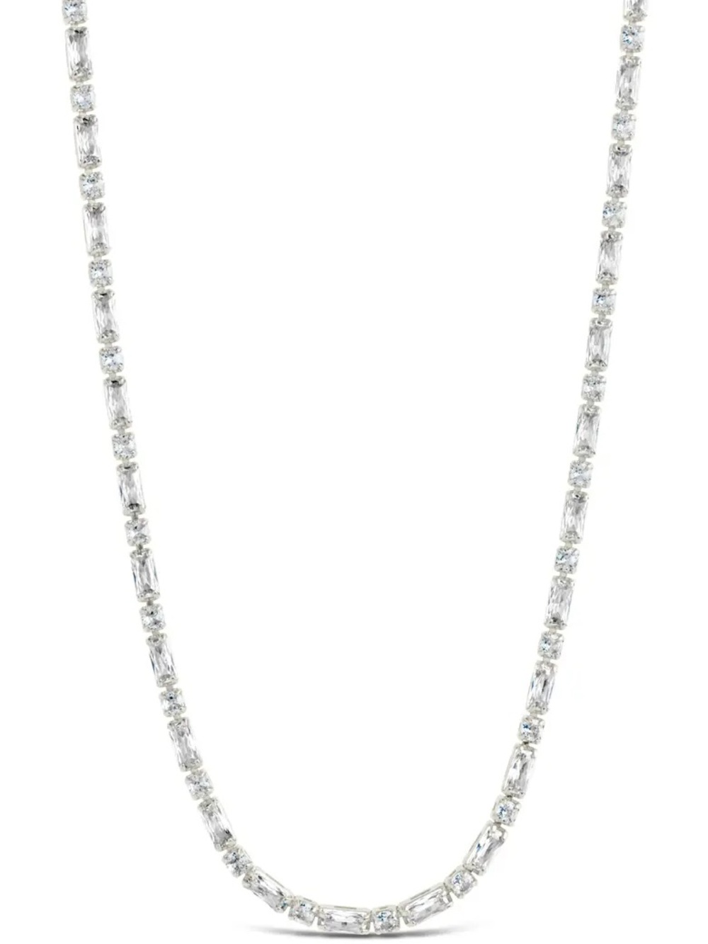 Sterling Forever Georgia CZ Tennis Necklace - Picture 3 of 6
